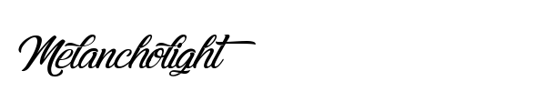 Melancholight font preview